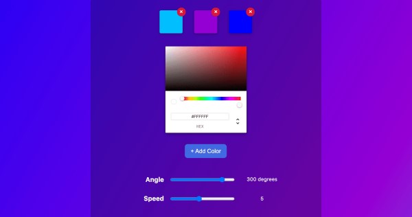 Animated Gradient Background Generator