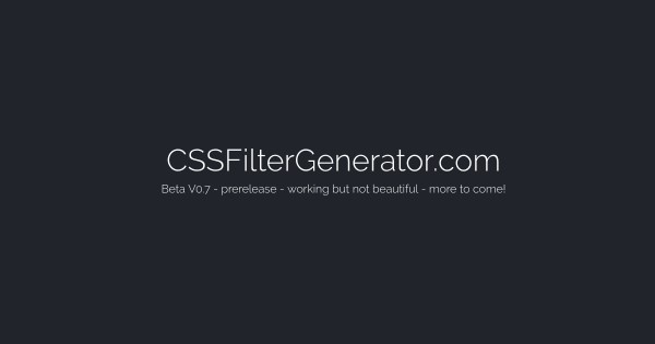CSSFilterGenerator.com