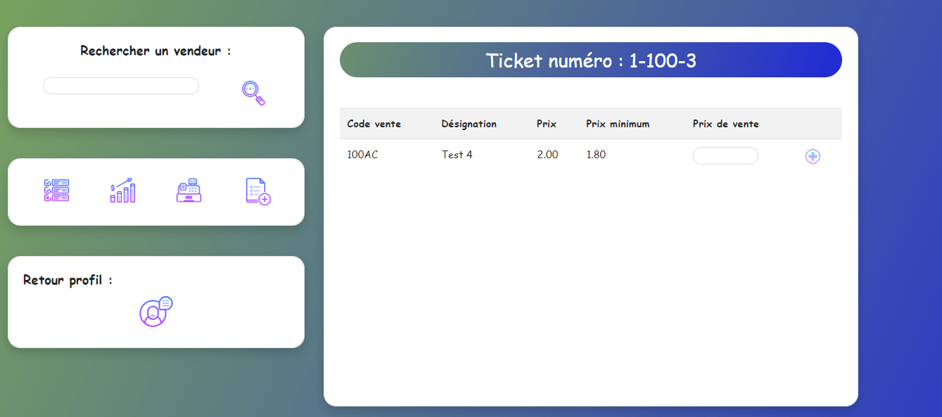 Valider le prix de l'article