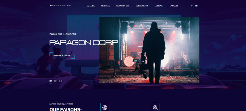 Page d'accueil en français